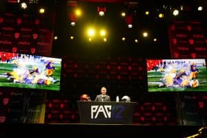 Media by Associated Press - Southern California coach Lincoln Riley speaks during Pac-12 Conference NCAA college football media day Friday, July 29, 2022, in Los Angeles. (AP Photo/Damian Dovarganes)