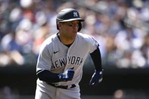 Media by Associated Press - New York Yankees' Jose Trevino in action during a baseball game against the Baltimore Orioles, Sunday, July 24, 2022, in Baltimore. (AP Photo/Nick Wass)