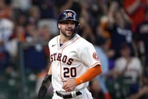 Media by Associated Press - Houston Astros' Chas McCormick scores against the Philadelphia Phillies during the third inning of a baseball game Wednesday, Oct. 5, 2022, in Houston. (AP Photo/David J. Phillip)