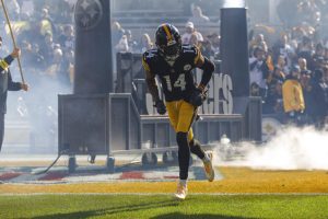 Media by Associated Press - Pittsburgh Steelers wide receiver George Pickens (14) is introduced before an NFL football game, Sunday, Jan. 8, 2023, in Pittsburgh, PA. (AP Photo/Matt Durisko)